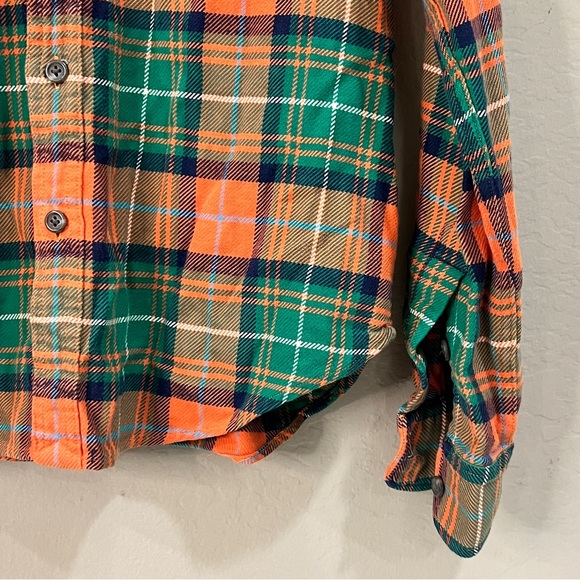 RUGBY RALPH LAUREN Plaid Flannel Shirt Womens 8 (Medium) (Mens Small) 38” chest - Picture 8 of 15